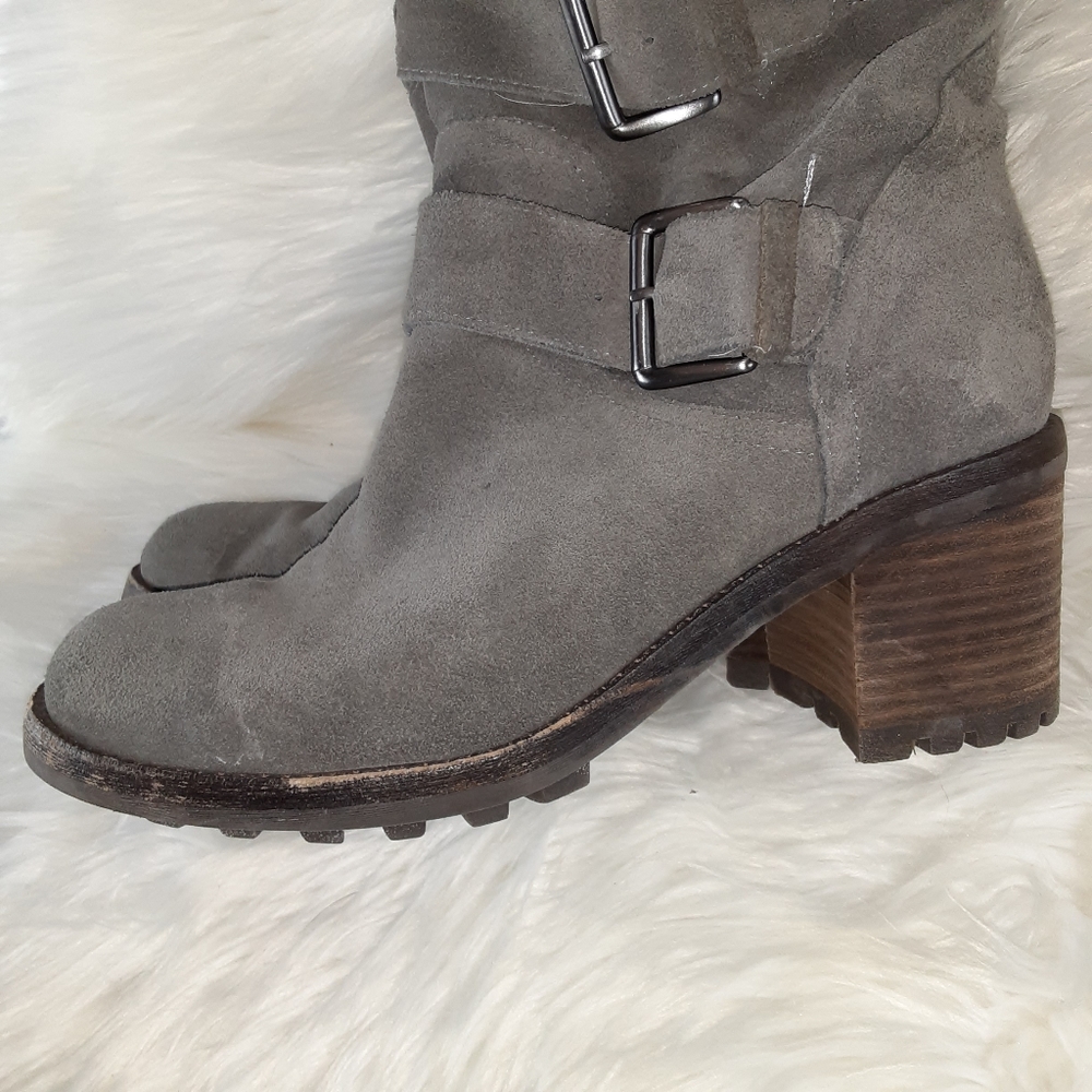 Sam Edelman Gray Suede Boots - Picture 5 of 8
